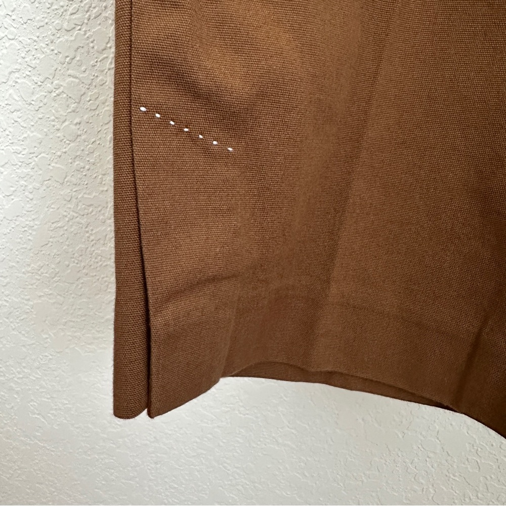 Talbots Women’s Casual High Rise Brown Cotton Ankle Pants Size 14W - Picture 4 of 11